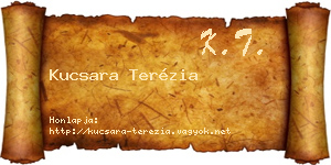 Kucsara Terézia névjegykártya