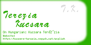 terezia kucsara business card